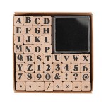 Rico Design Kits de tampons à motifs ABC et chiffres, 48 pièces