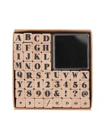 Rico Design Stempel Buchstaben, ABC und Zahlen, 1 x 1 cm pro Stempel