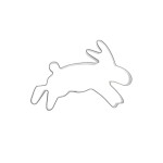 Rico Design Keksausstecher Hase, 12 x 8 cm