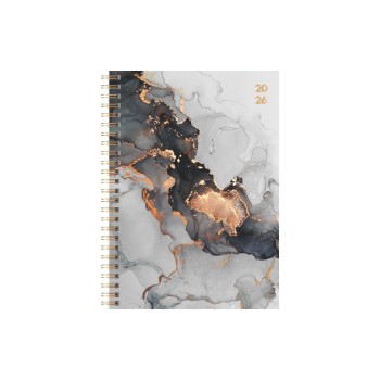 rido/idé Wochenagenda Design Line Wire, 1W/2S, 148x210mm, german, Marble rido/idé Wochenagenda Design Line Wire, 1W/2S, 148x210mm, german, Marble