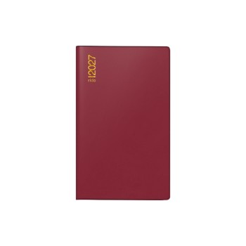 rido idé Agenda tascabile Mod. uni-planer 2027 A6 plastique, Bordeaux
