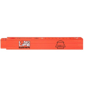 Rieffel Double mètre Plastique 1000 V 2m Rieffel Double mètre Plastique 1000 V 2m