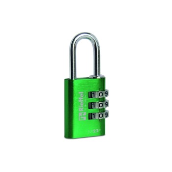 Rieffel Vorhängeschloss Aluminium Nr. 22 SB, Zahlencode, grün, Gr. 20x20mm Rieffel Vorhängeschloss Aluminium Nr. 22 SB, Zahlencode, grün, Gr. 20x20mm