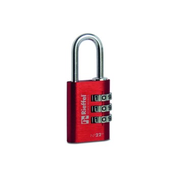 Rieffel Vorhängeschloss Aluminium Nr. 22 SB, Zahlencode, red, Gr. 20x20mm Rieffel Vorhängeschloss Aluminium Nr. 22 SB, Zahlencode, red, Gr. 20x20mm
