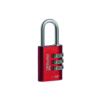 Rieffel Vorhängeschloss Aluminium Nr. 22 SB, Zahlencode, red, Gr. 30x27.5mm Rieffel Vorhängeschloss Aluminium Nr. 22 SB, Zahlencode, red, Gr. 30x27.5mm