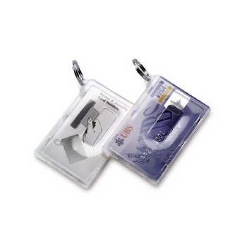 Rieffel Badgehalter, Kunststoff, transparent, 2 Stück