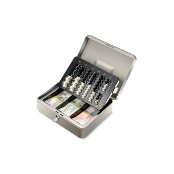 Rieffel Geldkasette with Münzzähleinsatz, silbergrau Rieffel Geldkasette with Münzzähleinsatz, silbergrau