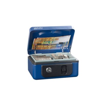 Rieffel Geldkasette with Münzfach, 16.5x12.5x8.6 cm, blue Rieffel Geldkasette with Münzfach, 16.5x12.5x8.6 cm, blue