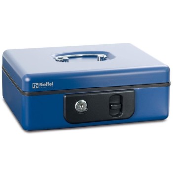 Rieffel Geldkasette with Münzfach, 19.7x15.4x8.6 cm, blue Rieffel Geldkasette with Münzfach, 19.7x15.4x8.6 cm, blue