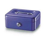 Rieffel Geldkasette with Münzfach, 15.3x12x7cm, blue