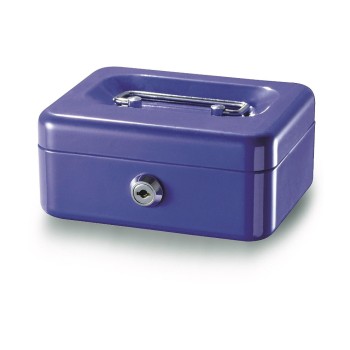 Rieffel Geldkasette with Münzfach, 15.3x12x7cm, blue Rieffel Geldkasette with Münzfach, 15.3x12x7cm, blue