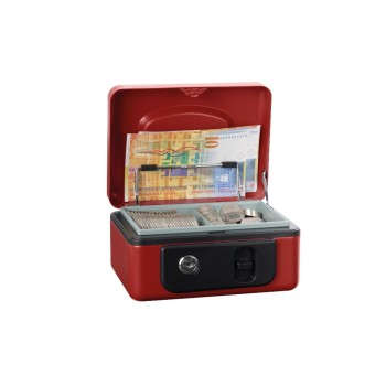 Rieffel Geldkasette with Münzfach, 16.5x12.5x8.6 cm, red Rieffel Geldkasette with Münzfach, 16.5x12.5x8.6 cm, red