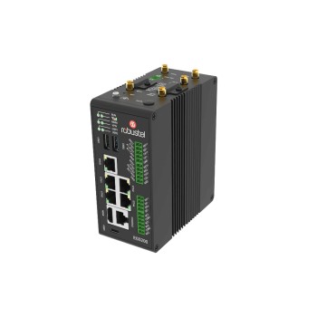 Robustel Passerelle industrielle de périphérie 5G EG5200 Double SIM, Wi-Fi 6, 5 ports GbE