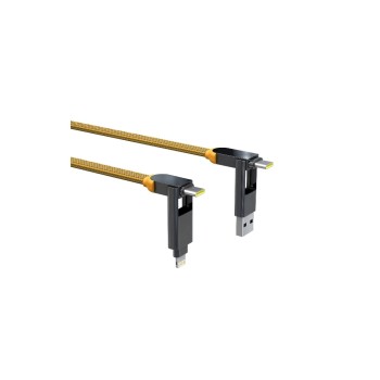 RollingSquare inCharge XL yellow - 2m, Ladecable, 6 in 1 cable, 100W, 27g RollingSquare inCharge XL yellow - 2m, Ladecable, 6 in 1 cable, 100W, 27g