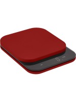 Rosti Küchenwaage Mensura 10kg rot, 16.5x20.3x3.5cm, 300ml, LED Display, ABS