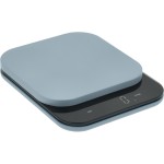 Rosti Küchenwaage Mensura 10kg blau, 16.5x20.3x3.5cm, 300ml, LED Display, ABS
