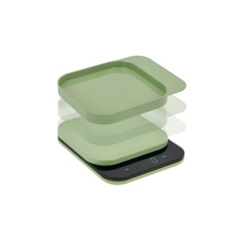 Rosti Küchenwaage Mensura, Mysti green, 16.5x20.3x3.5cm, LED Display, ABS Rosti Küchenwaage Mensura, Mysti green, 16.5x20.3x3.5cm, LED Display, ABS