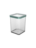 Rotho Premium Dose quadr. 1 l LOFT, 10 x 10 x 14,2 Mistletoe green