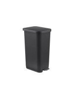Rotho Poubelle à pédale Poubelle à pédale 35 l Orbe 55 l, Noir