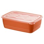 Rotho Contenant pour micro-onde Eco 3.7 Litre, Papaye Rouge