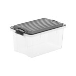 Rotho Boîte de rangement Compact A5 / 4.5 litres anthracite