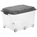 Rotho Boîte de rangement Roller 6 Anthracite 57 l