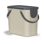 Rotho Bacs de recyclage Albula 25 l, cappuccino