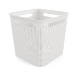 Rotho Boîte de rangement Brisen 18 l, blanc