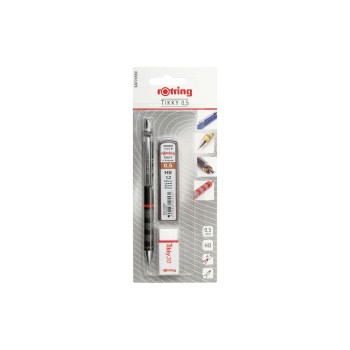 Rotring Tikky Feinminenstift 0.5mm, avec Feinmine une Radiergummi Rotring Tikky Feinminenstift 0.5mm, avec Feinmine une Radiergummi