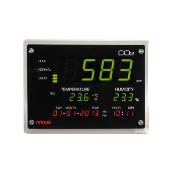 Rotronic CO2 Display, zur Überwachung der Raumluftqualität Rotronic CO2 Display, zur Überwachung der Raumluftqualität