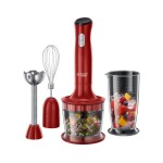 Russell Hobbs Mixeur plongeant Desire 3 in 1 Rouge