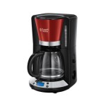 Russell Hobbs Cafetière filtre Colours Plus Rouge/Noir