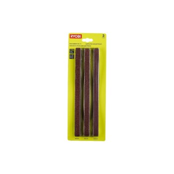 RYOBI 3-teiliges Schleifbandset für R18PF-0, Passend für RYOBI Bandfeile R18PF-0 RYOBI 3-teiliges Schleifbandset für R18PF-0, Passend für RYOBI Bandfeile R18PF-0
