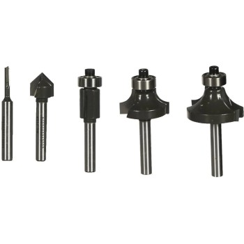 RYOBI 5-teiliges Fräserset 6 mm RAKRBS5, Passend für RYOBI Kantenfräser RYOBI 5-teiliges Fräserset 6 mm RAKRBS5, Passend für RYOBI Kantenfräser