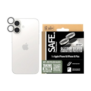 SAFE. Lens Protector iPhone 16 / 16 Plus Argent SAFE. Lens Protector iPhone 16 / 16 Plus Argent