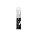 Sakura Stylo à encre gel Gelly Roll Basic Lot de 3 Amendes, blanc