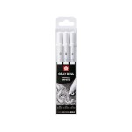 Sakura Stylo à encre gel Gelly Roll Basic Lot de 3, blanc