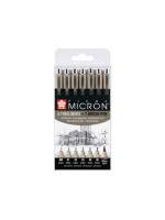 Sakura Fineliner Pigma Micron, 6 Stifte plus 1 Brush