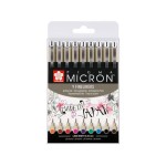 Sakura Fineliner Pigma Micron Coloré, 9 pièces