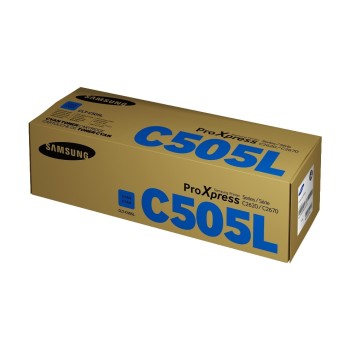 Samsung HP Toner CLT-C505L Cyan SU035A, 3500 pages @5% Deckung Samsung HP Toner CLT-C505L Cyan SU035A, 3500 pages @5% Deckung
