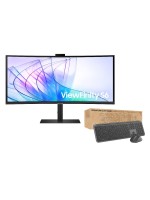 Samsung Moniteur LS34C652VAUXEN + Logitech MK950 Ensemble clavier-souris