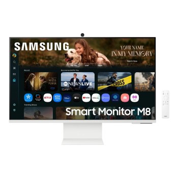 Samsung LS32FM801UUXEN, 32, white, 3840x2160, SMART, AI, CAM, USB-C 65W Samsung LS32FM801UUXEN, 32, white, 3840x2160, SMART, AI, CAM, USB-C 65W