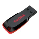 USB Cruzer Blade 16GB, SanDisk, noir USB 2.0, ohne Abdeckung