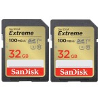 SanDisk Carte SDHC Extreme 32 GB Lot de 2