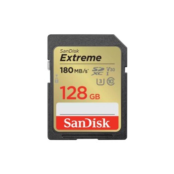 SanDisk SDXC Card Extreme 128GB, Lesen 180MB/s, Schreiben 90MB/s SanDisk SDXC Card Extreme 128GB, Lesen 180MB/s, Schreiben 90MB/s