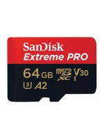 SanDisk microSDXC Card Extreme Pro 64GB, Lesen 200MB/s, Schr. 90MB/s, inkl. Adapter