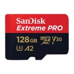 SanDisk microSDXC Card Extreme Pro 128GB, Lesen 200MB/s, Schr. 90MB/s, inkl. Adapter