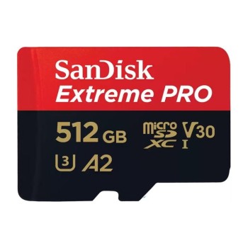 SanDisk microSDXC Card Extreme Pro 512GB, Lesen 200MB/s, Schr. 140MB/s, inkl. Adapter SanDisk microSDXC Card Extreme Pro 512GB, Lesen 200MB/s, Schr. 140MB/s, inkl. Adapter