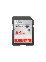 SanDisk SDXC Card Ultra 64GB, Lesen 140MB/s, UHS-I U1 , Class 10