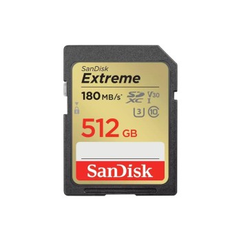 SanDisk SDXC Card Extreme 512GB, Lesen 180MB/s, Schreiben 130MB/s SanDisk SDXC Card Extreme 512GB, Lesen 180MB/s, Schreiben 130MB/s